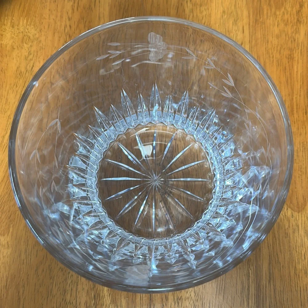 Princess House vintage ice bucket, heritage pattern. Heavy duty.